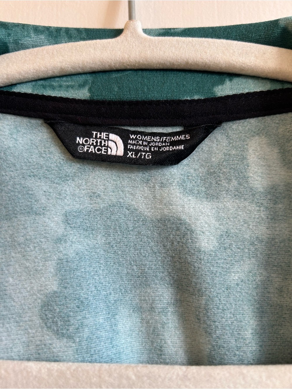 The North Face Teal Camo Half-Zip Fleece Pullover - Picture 5 of 5